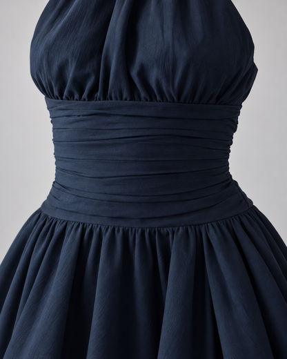 Amélie Midnight High-Low Maxi Dress