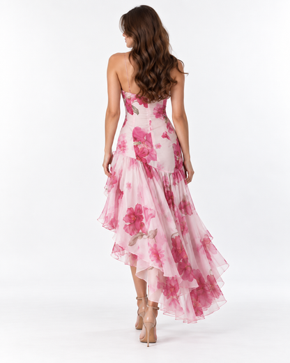 Rosalie Floral High-Low Maxi Dress