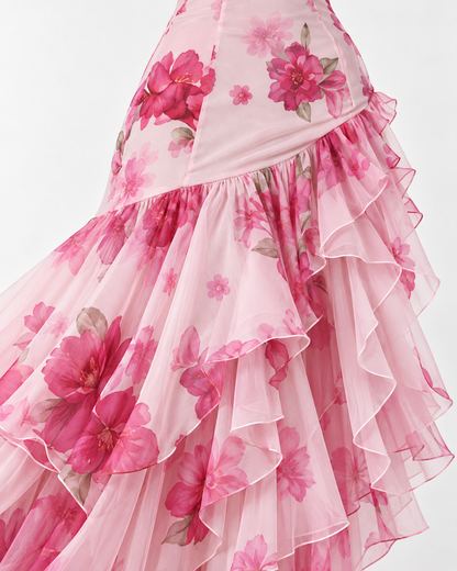 Rosalie Floral High-Low Maxi Dress